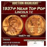 1949-s Franklin Half Dollar Toned Near Top Pop 50c