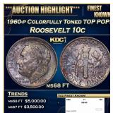 1903-p Barber Dime Rainbow Toned TOP POP! 10c ms67
