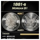 1878-p 7/8tf Morgan Dollar $1 Grades ms62