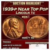1934-p Lincoln Cent TOP POP! 1c ms68 rd SEGS