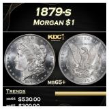 1879-s Morgan Dollar $1 Grades ms65+