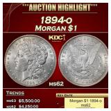1894-o Morgan Dollar $1 ms62 USCG