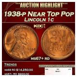 1956-p Roosevelt Dime Rainbow Toned TOP POP! 10c m