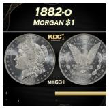 1882-o Morgan Dollar $1 Grades ms63+
