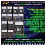 1968-2008 40 Years Proof Set Run - 273 Coins, 41 C