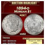 1894-o Morgan Dollar $1 ms62 USCG