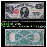 1907 Speelman/White $5 Large Size Legal Tender Not