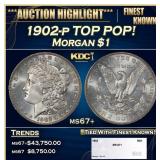 1902-p Morgan Dollar TOP POP! $1 ms67+ SEGS