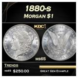 1880-s Morgan Dollar $1 Grades ms65