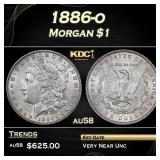 1886-o Morgan Dollar $1 Grades au58