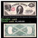 1917 $1 Large Size Legal Tender Note Grades Select