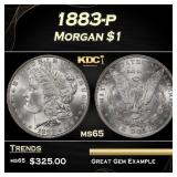 1898-o Morgan Dollar $1 Grades ms65+