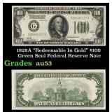 1928A $100 Green Seal Federal Reserve Note Kansas