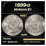 1899-o Morgan Dollar $1 Grades ms65