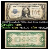 1928B $1 Blue Seal Silver Certificate "Funnyback"