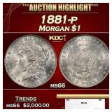 1882-o Morgan Dollar Colorfully Toned $1 ms65+ SEG