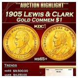 1905 Lewis & Clark Gold Commem Dollar 1 ms65+ SEGS