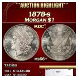 1878-s Morgan Dollar $1 ms66+ SEGS