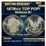 1878-cc Morgan Dollar TOP POP! $1 ms66 DMPL SEGS
