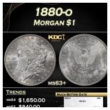 1880-o Morgan Dollar $1 ms63+ SEGS