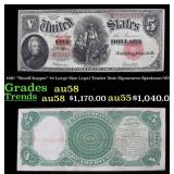 1891 Tillman/Morgan $10 Red Seal Silver Certificat