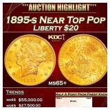 1847-p Gold Liberty Eagle Near Top Pop! $10 ms63+