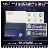 1980-1999 2 Decades Proof Set Run - 100+ Coins, 20