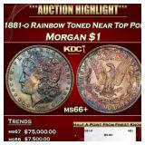 1879-s Morgan Dollar Colorfully Toned Near Top Pop