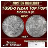 1898-o Morgan Dollar Near Top Pop! $1 ms67 SEGS
