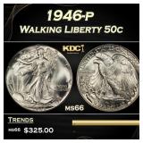 1944-s Walking Liberty Half Dollar Toned Near Top
