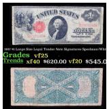 1907 Speelman/White $5 Large Size Legal Tender Not