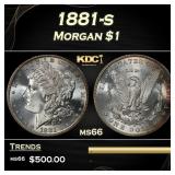 1881-s Morgan Dollar $1 Grades ms66