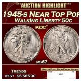 1945-s Walking Liberty Half Dollar Near Top Pop 50