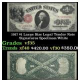 1966 $100 Red Seal United States Note Grades Choic