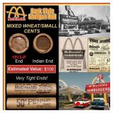 Lincoln Wheat Cent 1c Mixed Roll Orig Brandt McDon