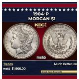 1904-p Morgan Dollar $1 ms65 SEGS