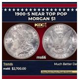 1900-s Morgan Dollar Near Top Pop $1 ms66 SEGS
