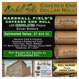 Rare Green Level MARSHALL FIELDS Circ Peace $1 Rol