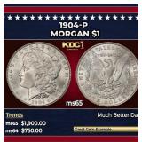 1904-p Morgan Dollar $1 ms65 SEGS