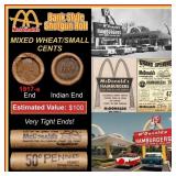 Lincoln Wheat Cent 1c Mixed Roll Orig Brandt McDon