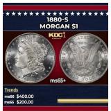 1880-s Morgan Dollar $1 Grades ms65+