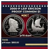 2000-P Leif Ericson Proof Modern Commem Dollar $1