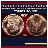 Morgan Dollar Style - 1oz .999 Fine Copper Round