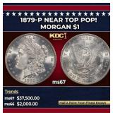 1879-p Morgan Dollar Near Top Pop! $1 ms67 SEGS