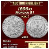 1896-o Morgan Dollar $1 ms62 USCG