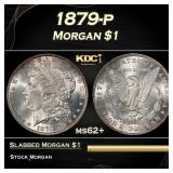 1879-p Morgan Dollar $1 Grades ms62+