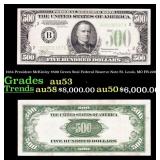 1934 $500 Green Seal Federal Reserve Note Presiden