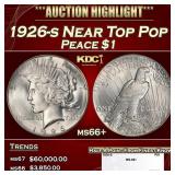 1926-s Peace Dollar Near Top Pop $1 ms66+ SEGS
