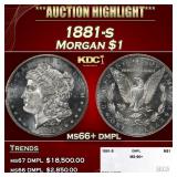 1881-s Morgan Dollar $1 ms66+ dmpl SEGS