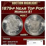 1879-p Morgan Dollar Near Top Pop! $1 ms66+ SEGS
